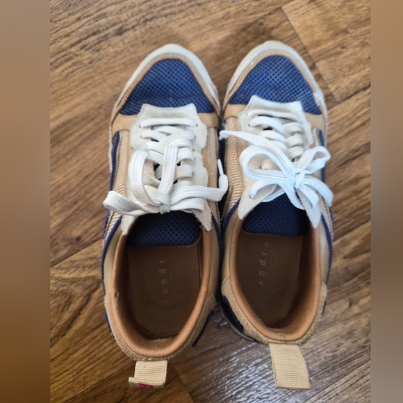 Sandro Paris FLAME red and blue Sneakers AS IS US M5.5 W6.5 - Picture 4 of 9